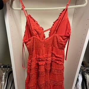 Tank red dress by selfie Leslie
